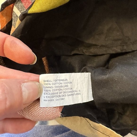 GAP Womens Strapless Dress size 12 Cotton Lightweight Geometric Green Pink Black - Picture 9 of 10